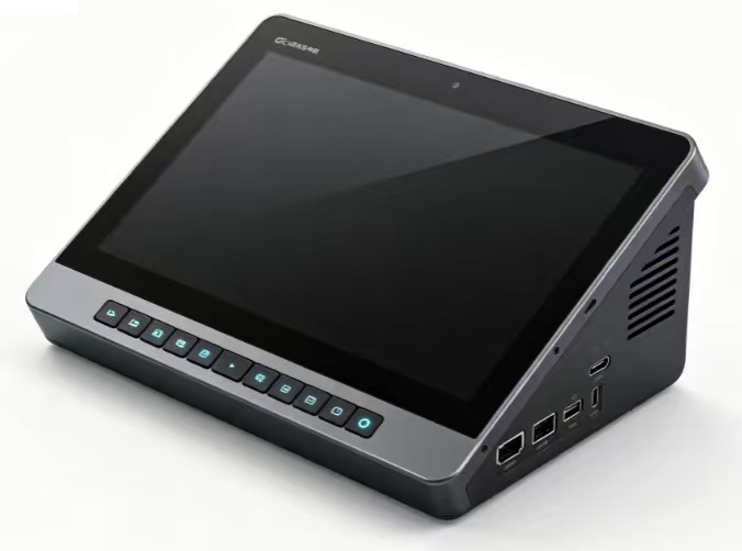 STV-TX100 手术示教终端，配触摸屏、前面板按键及侧面接口
